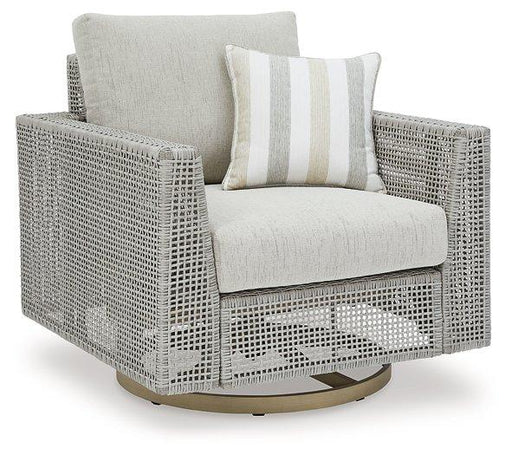 Seton Creek Outdoor Swivel Lounge with Cushion image