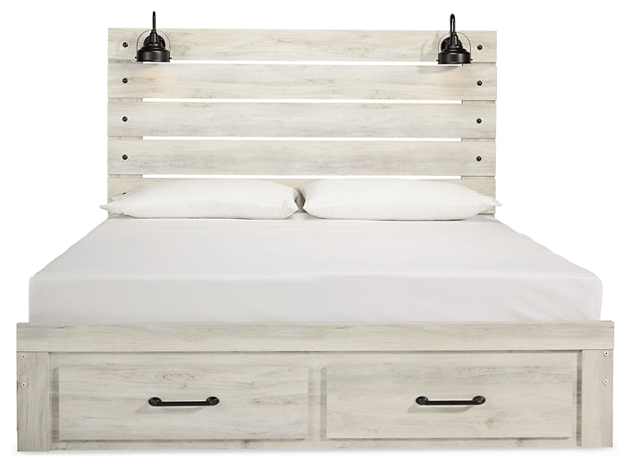 Cambeck  Panel Bed With 2 Storage Drawers