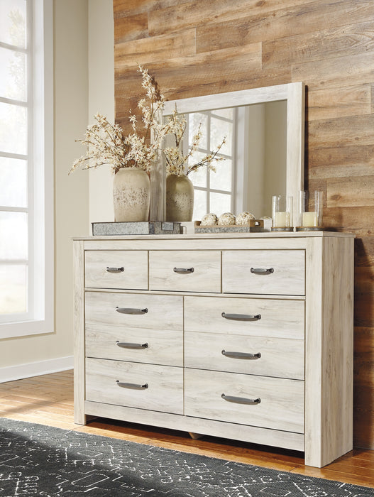 Bellaby  Panel Bed With Mirrored Dresser And Chest