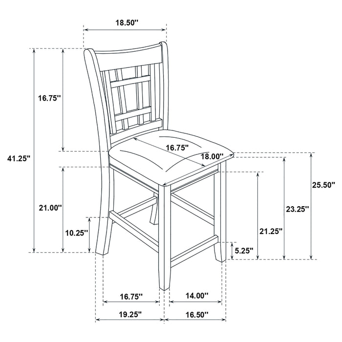 Lavon 5-piece Oval Counter Height Dining Set Espresso