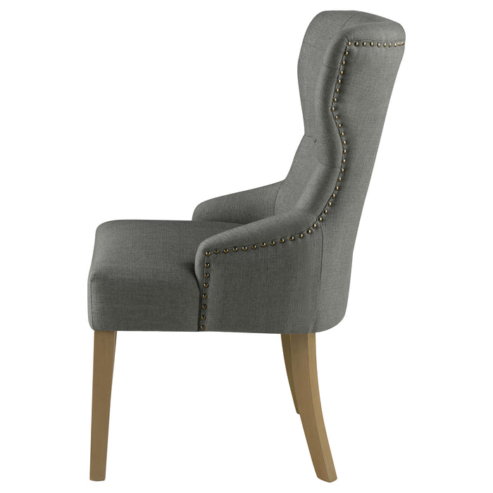 Baney Tufted Upholstered Dining Chair Grey and Rustic Grey