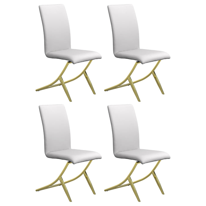 Carmelia Upholstered Dining Side Chair White (Set of 4)