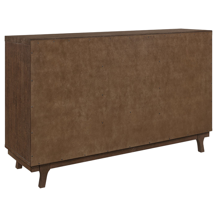 Reynolds 2-door Sideboard Buffet Storage Cabinet Brown Oak