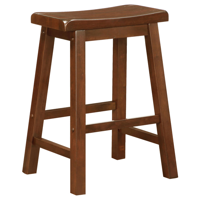 Durant Wood Backless Counter Stool Chestnut (Set of 2)