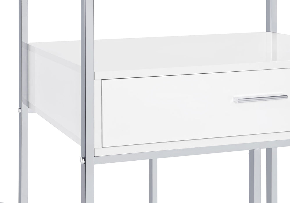 Figueroa 5-shelf Wine Storage Bar Cabinet White High Gloss