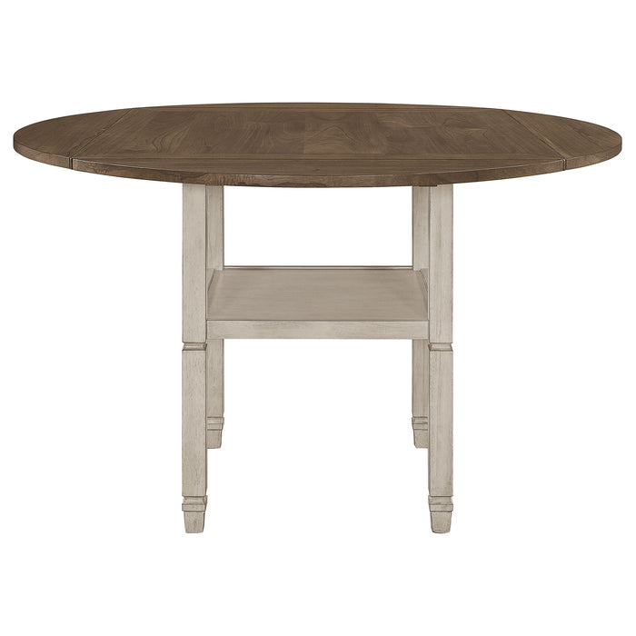 Sarasota 60-inch Extension Counter Dining Table Rustic Cream