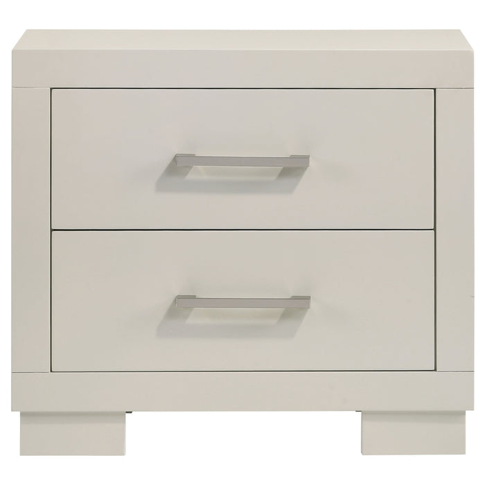 Jessica 2-drawer Nightstand Cream White