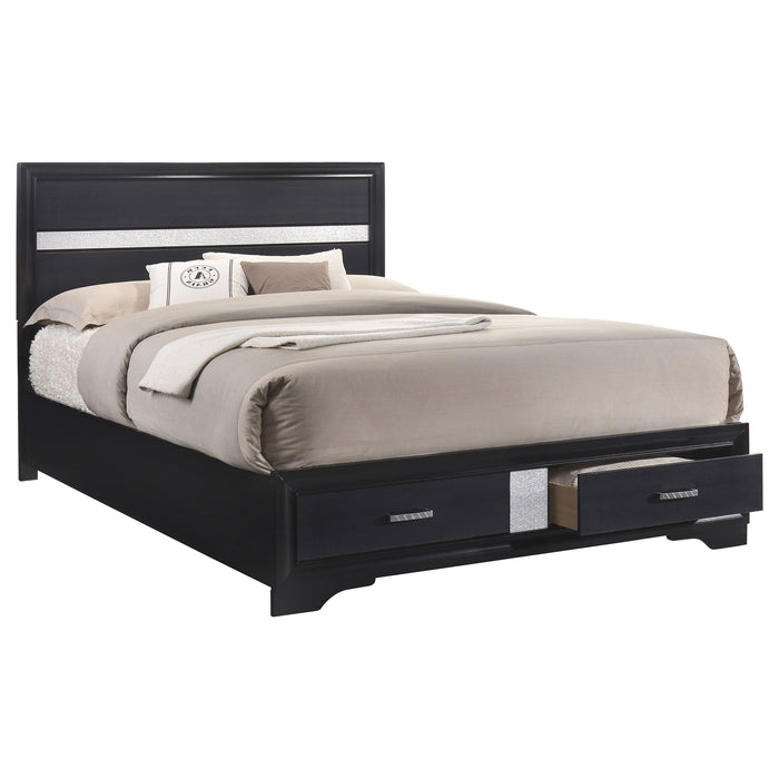 Miranda 5-piece Eastern King Bedroom Set Black