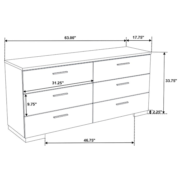 Jeremaine 4-piece Eastern King Bedroom Set White