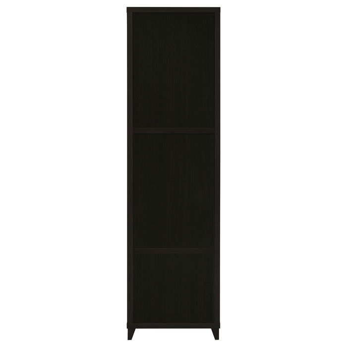 Lewes 4-shelf Engineered Wood Media Tower Cappuccino