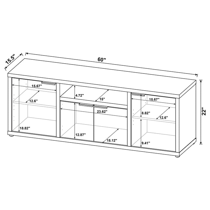 Tabby 3-piece 60" TV Entertainment Center Mango