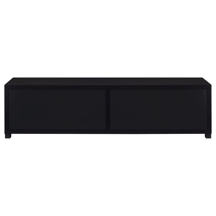 Jupiter 4-door Engineered Wood 79-inch TV Stand Black