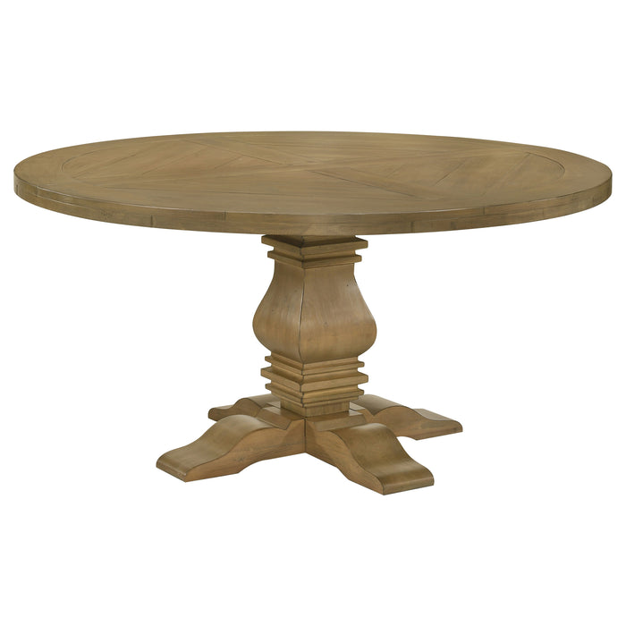 Florence 5-piece Round Dining Table Set Rustic Honey