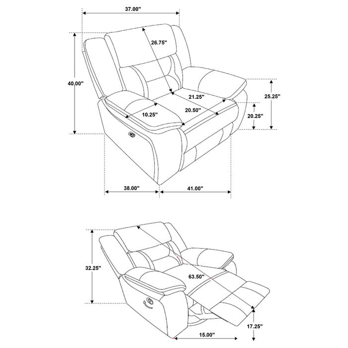 Greer Upholstered Swivel Glider Recliner Chair Taupe