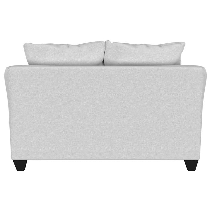 Salizar Upholstered Flared Arm Loveseat Sand