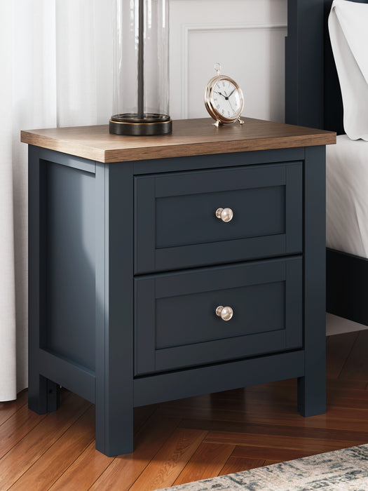 Landocken Twin Panel Bed with Nightstand