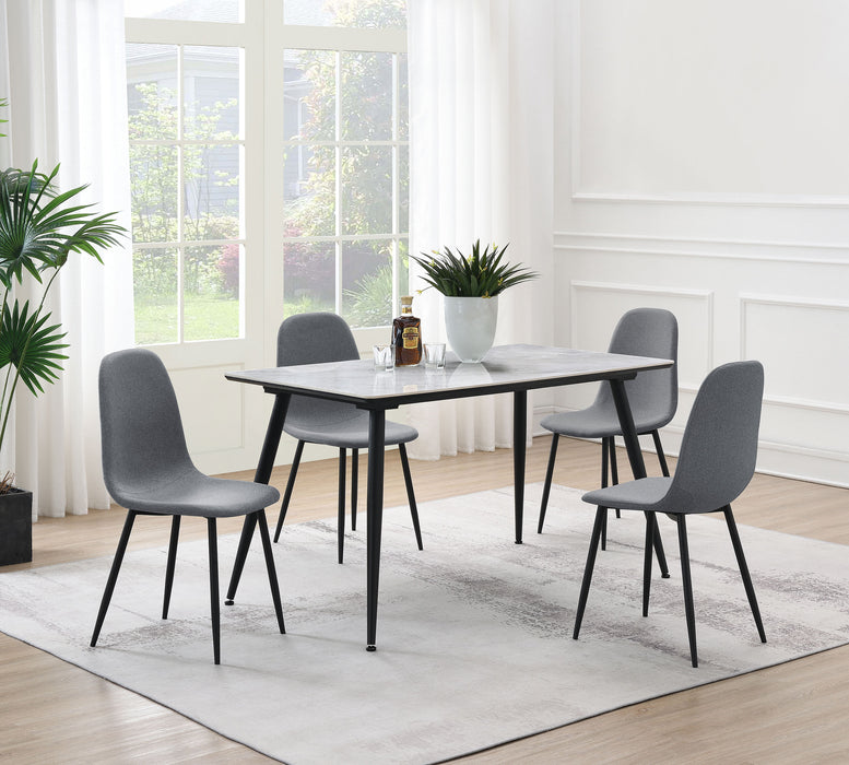 Dennison Upholstered Dining Side Chair Grey (Set of 4)