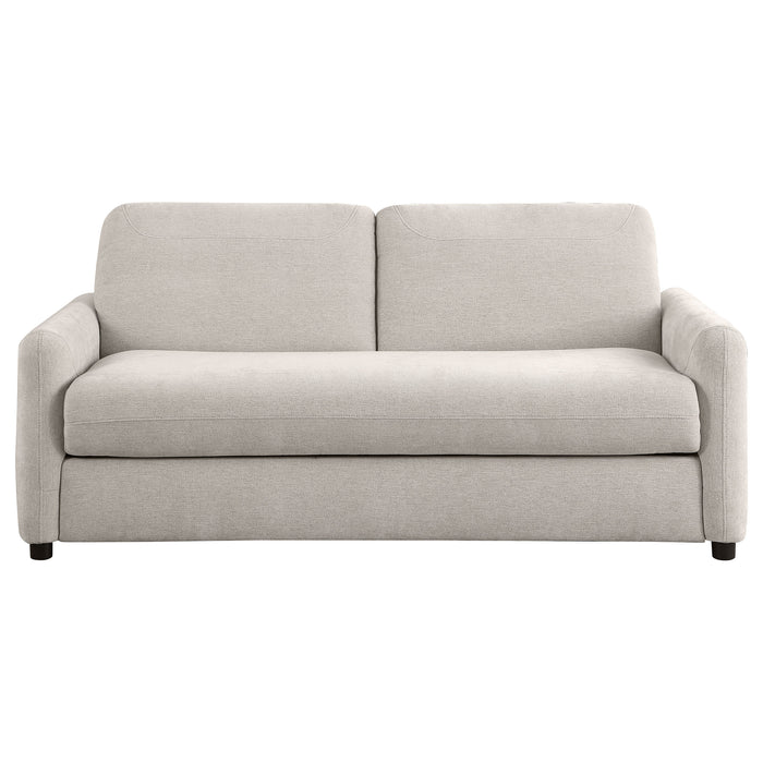 Rylie Upholstered Sofa Sleeper with Queen Mattress Beige