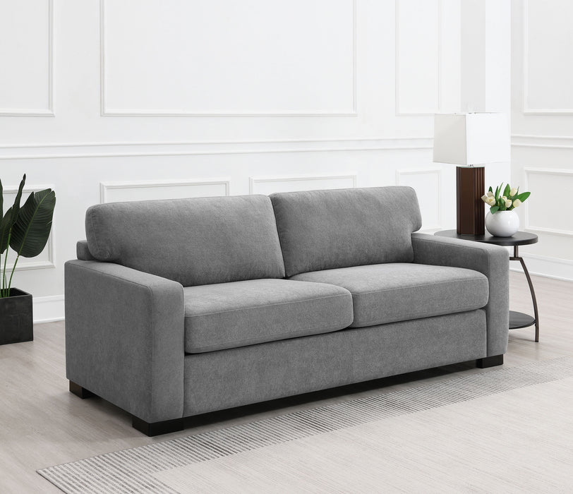 Simpson Upholstered Sofa Sleeper with Queen Mattress Grey