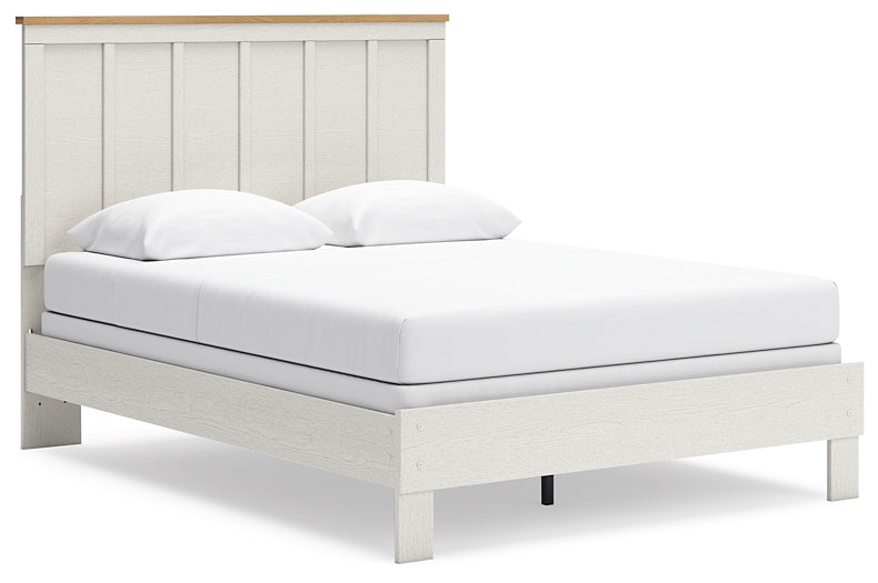 Linnocreek Queen Panel Bed with Dresser and 2 Nightstands