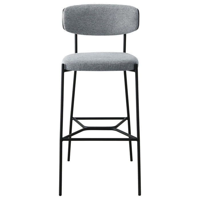 Elison Pub Height Bar Stool Grey (Set of 2)