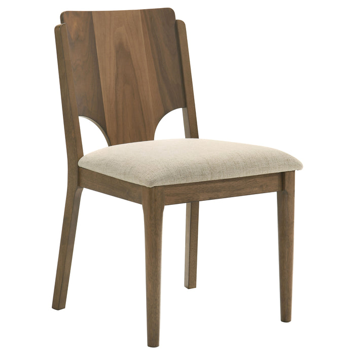 Biltmore Dining Chair Upholstered Seat Walnut (Set of 2)