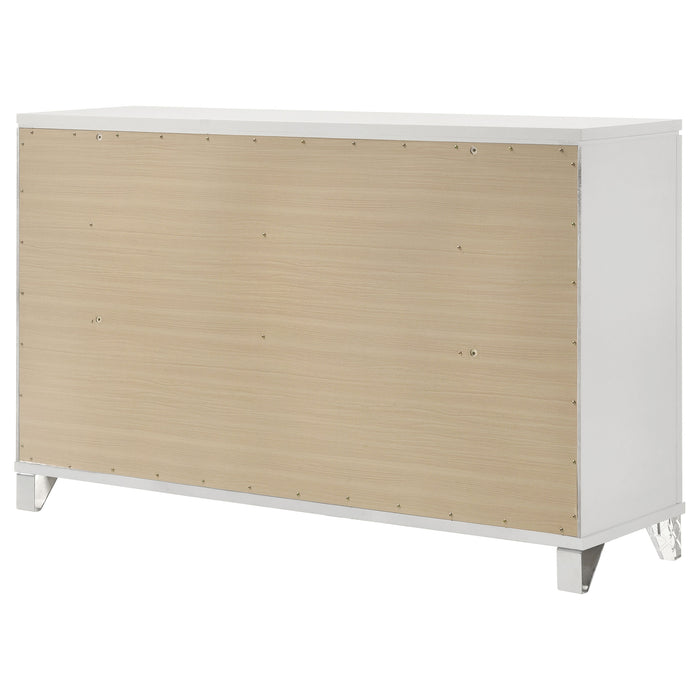 Marmore 9-drawer Dresser Cabinet White