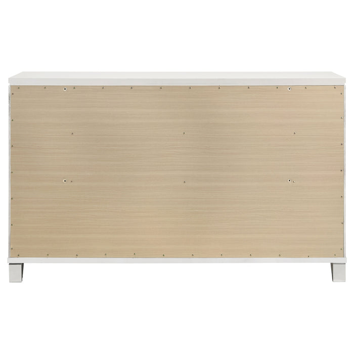 Marmore 9-drawer Dresser Cabinet White