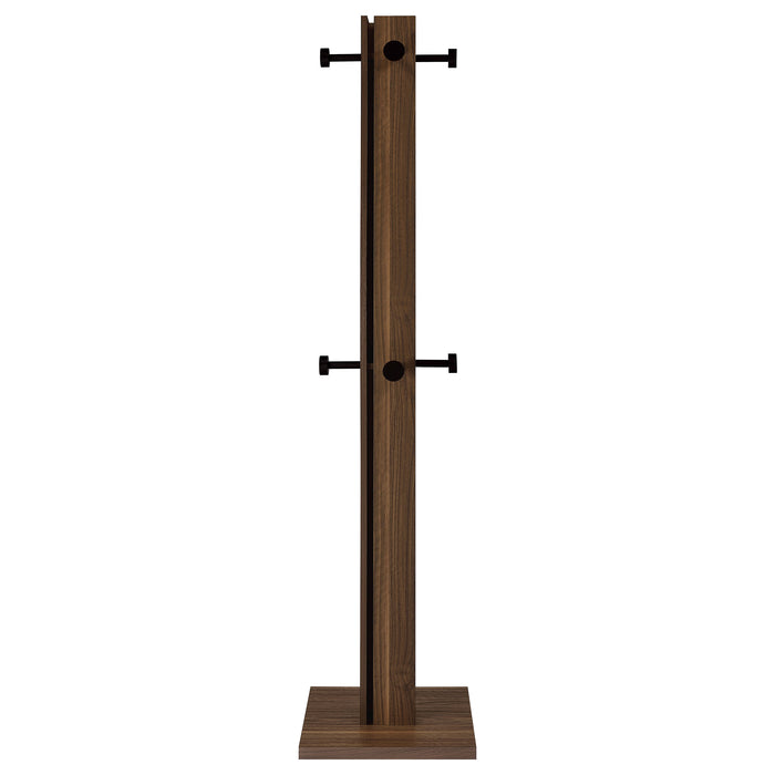 Rikkie Engineered Wood Coat Rack Walnut