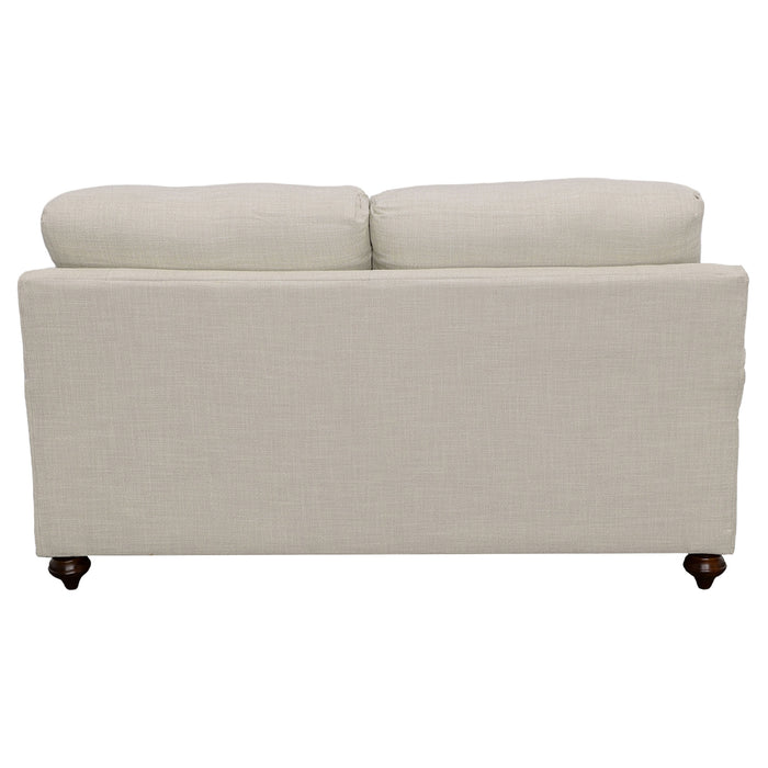 Glenn 2-piece Upholstered Sofa Set Light Grey and Grey