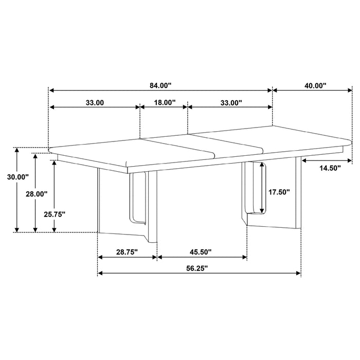 Hathaway 7-piece Rectangular Dining Table Set Acacia Brown