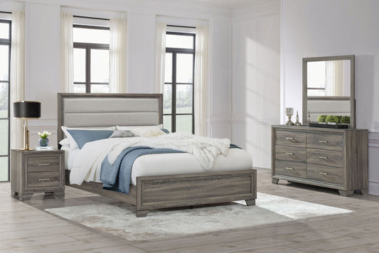 Wright 4-piece Queen Bedroom Set Brown Oak