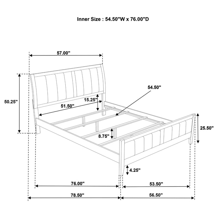 Wilkes 5-piece Full Bedroom Set Dark Cocoa