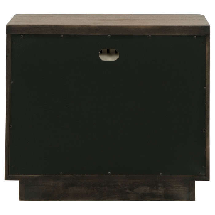 Terrace 2-drawer Nightstand Bedside Table Ash Brown