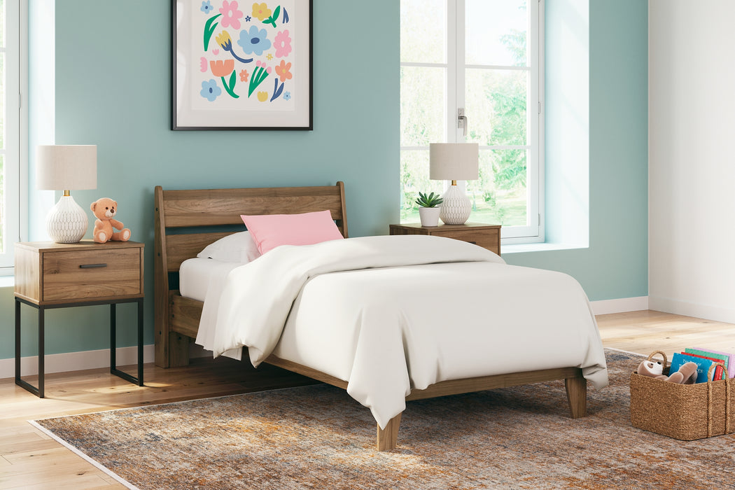 Deanlow Twin Panel Headboard with Dresser, Chest and 2 Nightstands