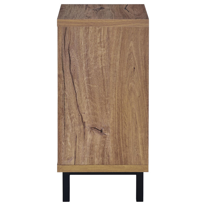 Teller 1-door Entryway Shoe Storage Cabinet Natural Oak