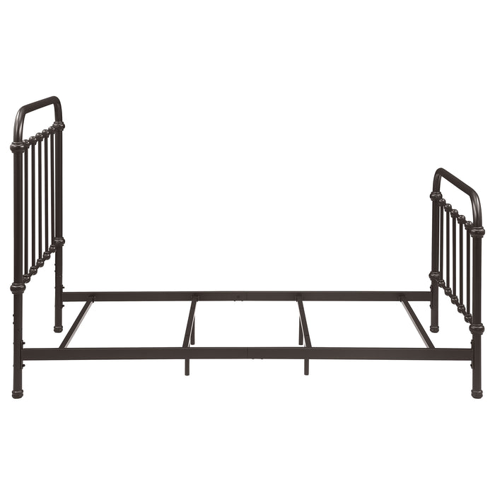 Livingston Metal Twin Open Frame Bed Dark Bronze