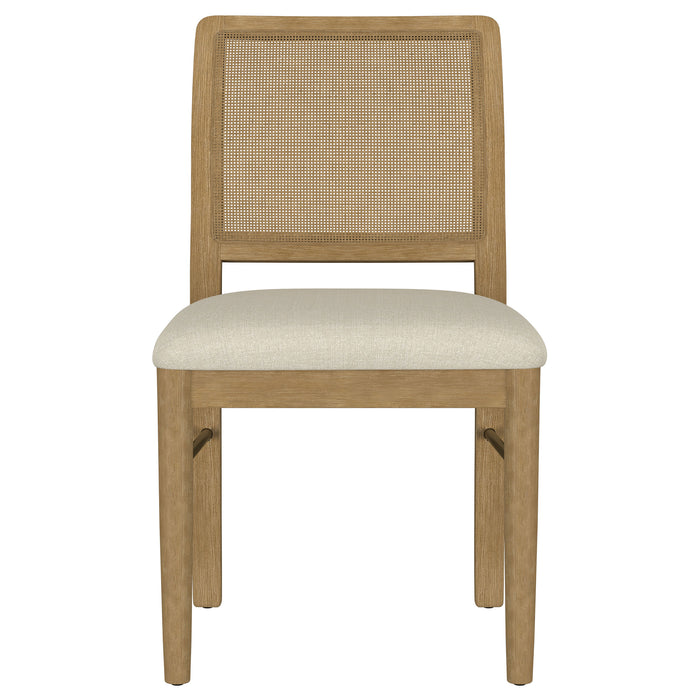 Arini Rattan Cane Dining Side Chair Sand Wash (Set of 2)