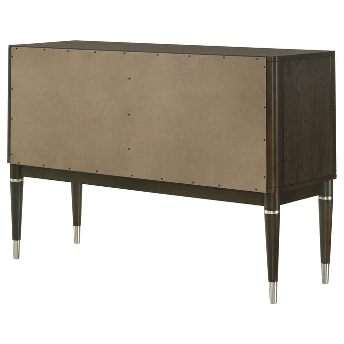 Reseda 4-door Dining Sideboard Server with Shelves Ash Brown