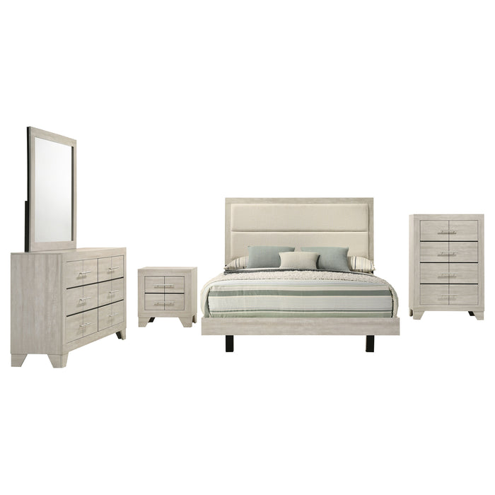 Trenton 5-piece Eastern King Bedroom Set Rustic Cream