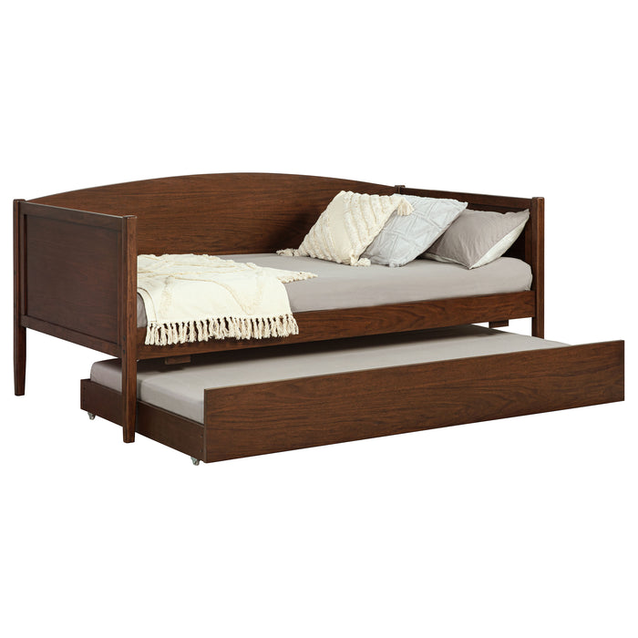 Bozeman Wood Twin Daybed With Trundle Medium Walnut