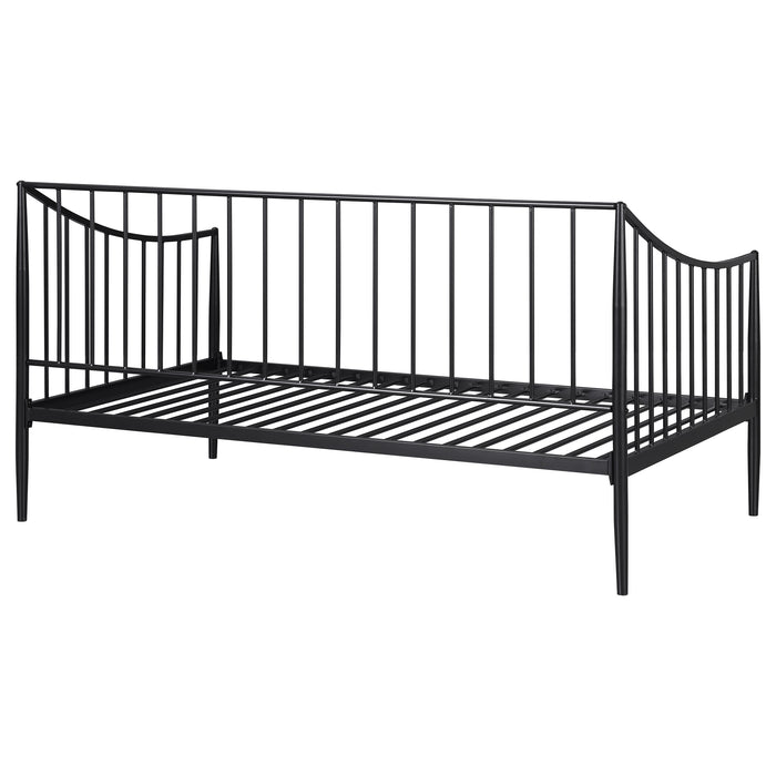 Newbury Metal Twin Daybed Bed Frame Matte Black