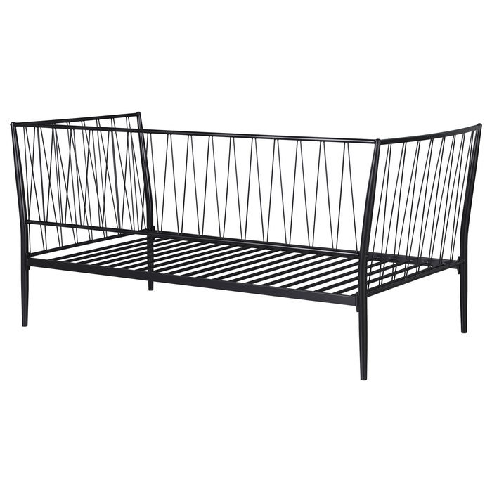 Richland Metal Twin Daybed Bed Frame Matte Black