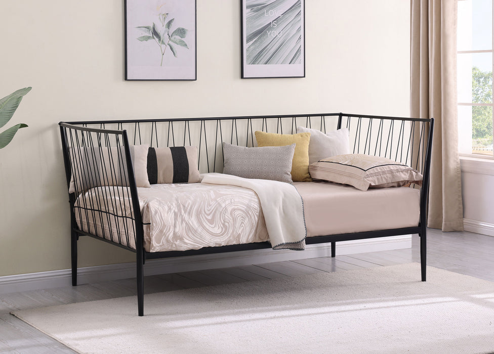 Richland Metal Twin Daybed Bed Frame Matte Black