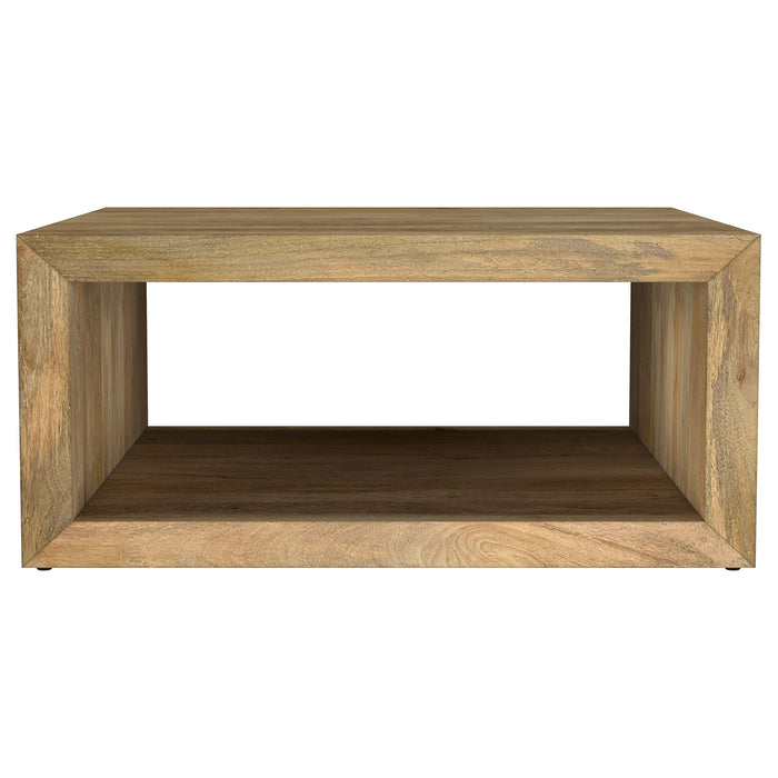 Benton Square Solid Mango Wood Coffee Table Natural