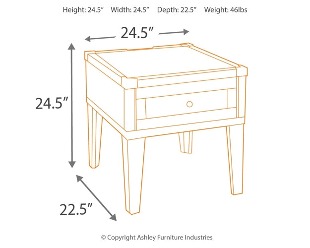 Todoe Rectangular End Table