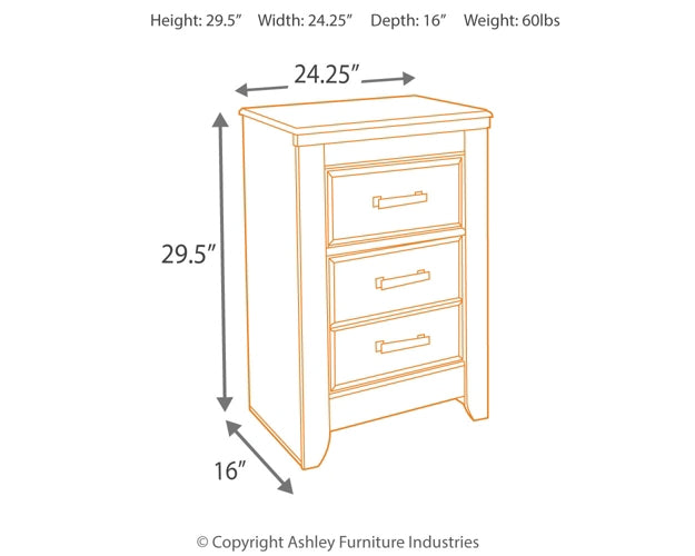 Juararo Two Drawer Night Stand