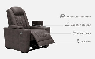 HyllMont PWR Recliner/ADJ Headrest