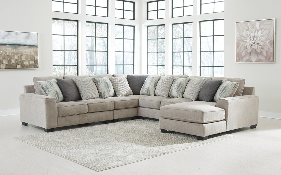 Ardsley 5-Piece Sectional with Ottoman