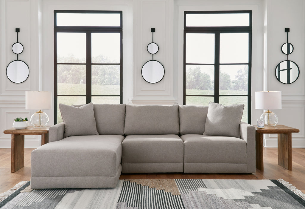 Katany 3-Piece Sectional with Ottoman